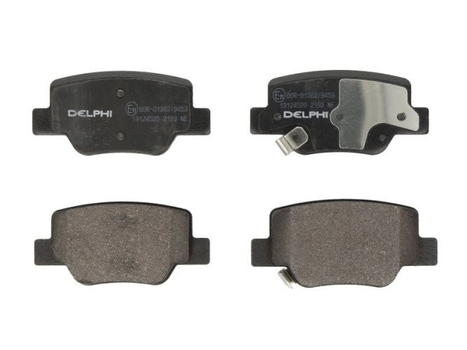 Set plăcuțe frână spate, DELPHI , pentru: TOYOTA VERSO 1.6-2.2D 04.09-08.18