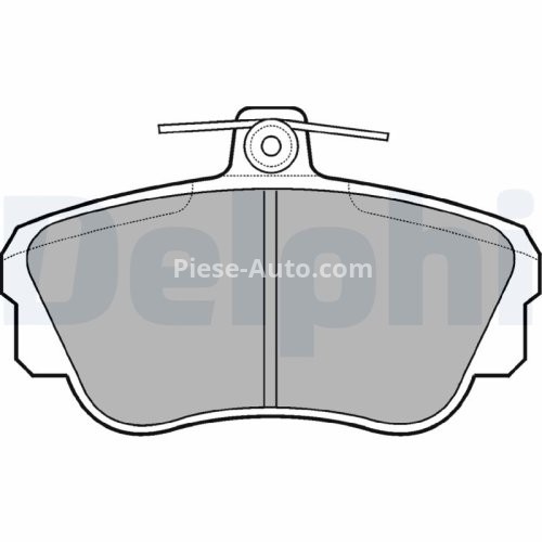 Set plăcuțe frână față, DELPHI , pentru: VOLVO 440, 460, 480 1.6-2.0 04.86-12.96
