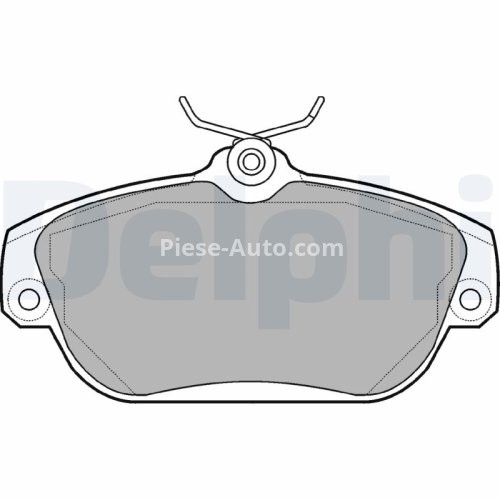 Set plăcuțe frână față, DELPHI , pentru: VOLVO 740, 760, 940, 940 II, 960, 960 II, S90 I, V90 I 2.0-2.9 01.82-12.98