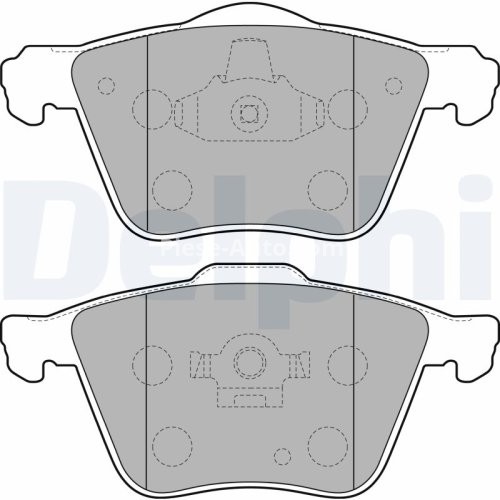 Set plăcuțe frână față, DELPHI , pentru: VOLVO S80 II, V70 III, XC70 II, XC90 I 1.6D-4.4 06.02-12.16