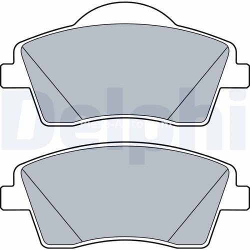 Set plăcuțe frână față, DELPHI (cu accesorii; cu un tampon de amortizare), pentru: VOLVO XC40 1.5-Electric 10.17-