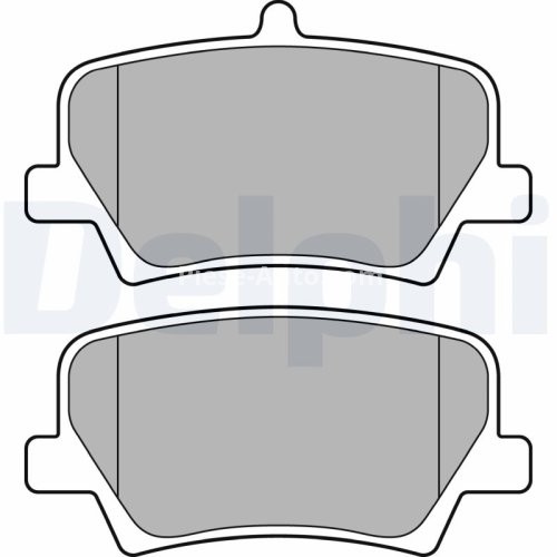 Set plăcuțe frână spate, DELPHI (cu accesorii; cu un tampon de amortizare), pentru: VOLVO XC40 1.5-Electric 10.17-