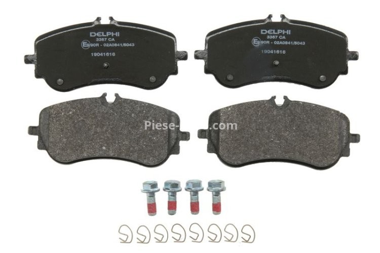 Set plăcuțe frână spate, DELPHI (cu un tampon de amortizare), pentru: VW AMAROK, CRAFTER, GRAND CALIFORNIA CAMPER 2.0-Electric 09.10-
