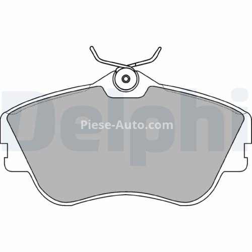Set plăcuțe frână față, DELPHI , pentru: VW CALIFORNIA T4 CAMPER, TRANSPORTER T4 1.8-2.5D 07.90-06.03