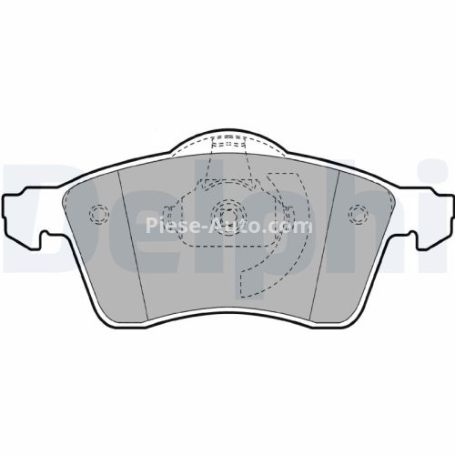 Set plăcuțe frână față, DELPHI , pentru: VW CALIFORNIA T4 CAMPER, TRANSPORTER T4 1.9D-2.8 07.90-06.03