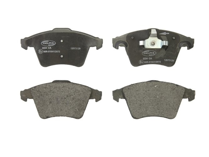 Set plăcuțe frână față, DELPHI , pentru: VW CALIFORNIA T5 CAMPER, MULTIVAN T5, TRANSPORTER T5 1.9D-3.2 04.03-08.15