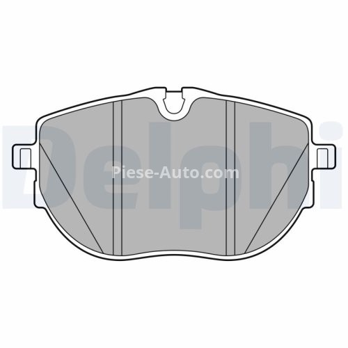 Set plăcuțe frână față, DELPHI (cu accesorii; cu un tampon de amortizare), pentru: VW CALIFORNIA T6 CAMPER, MULTIVAN T6, TRANSPORTER T6, TRANSPORTER T6 / CARAVELLE T6 2.0/2.0D/Electric 04.15-