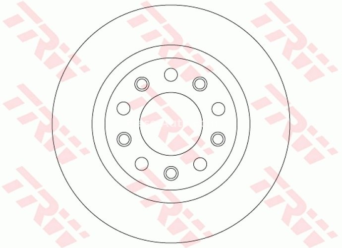Disc frână TRW ,spate, pentru: ALFA ROMEO 159, GIULIETTA, GIULIETTA/HATCHBACK 1.4-2.0D 09.05-12.20