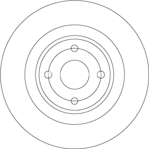 Disc frână TRW ,spate, pentru: FIAT 124 SPIDER; MAZDA MX-5 IV, MX-5 RF TARGA 1.4/2.0 06.15-