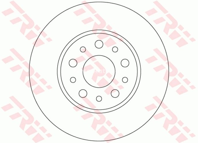 Disc frână TRW ,spate, pentru: FIAT 500L 0.9-1.6D 09.12-