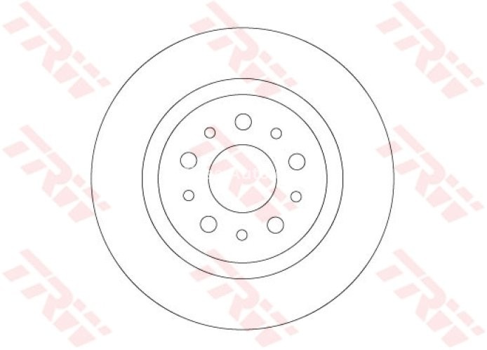 Disc frână TRW ,spate, pentru: FIAT 500L, TIPO 1.0-1.6D 09.13-