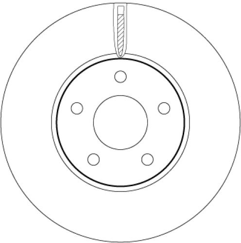Disc frână TRW ,față, pentru: FORD FOCUS IV 1.0-2.0D 01.18-