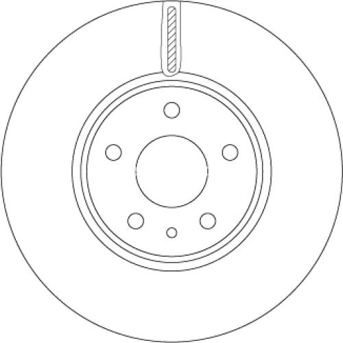 Disc frână TRW ,față, pentru: FORD MONDEO V; FORD USA FUSION 1.0-2.7 09.12-