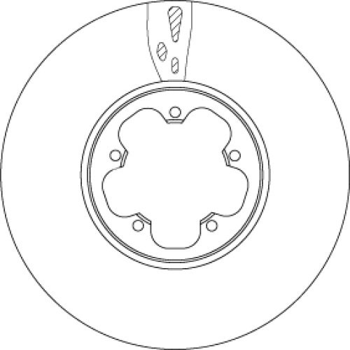 Disc frână TRW ,față, pentru: FORD TOURNEO CUSTOM V362, TRANSIT, TRANSIT CUSTOM V362, TRANSIT V363 1.0H-2.2D 10.11-