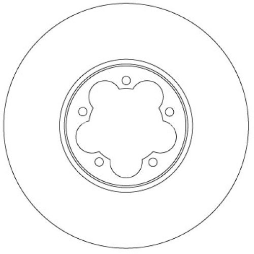 Disc frână TRW ,față, pentru: FORD TRANSIT V363 2.0D/2.0DH/2.2D 08.13-