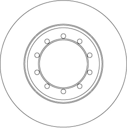 Disc frână TRW ,spate, pentru: FORD TRANSIT 2.2D-3.2D 04.06-12.14