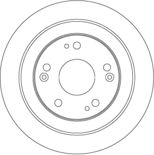 Disc frână TRW ,spate, pentru: HONDA CIVIC IX 1.4-2.2D 02.12-12.16