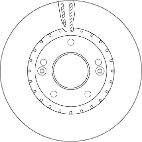 Disc frână TRW ,față, pentru: HYUNDAI ELANTRA V, ELANTRA VI, I30, KONA, KONA/SUV, VELOSTER, VENUE; KIA CEE'D, CEED, PRO CEE'D, SELTOS 1.0-2.0 09.10-