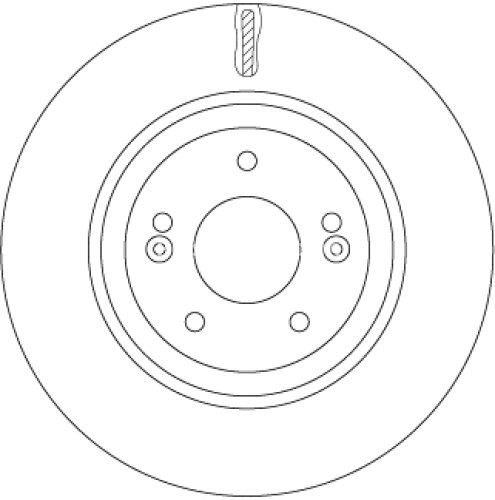 Disc frână TRW ,față, pentru: HYUNDAI GRANDEUR, I20 III, I40 I, I40 I CW, IX35, KONA, KONA/SUV, NEXO, TUCSON, TUCSON/SUV; KIA CADENZA I, CEE'D, CEED, OPTIMA 1.0-Electric 01.10-