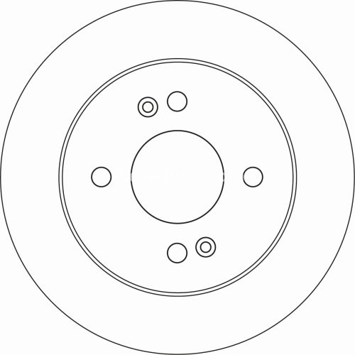 Disc frână TRW ,spate, pentru: HYUNDAI I10 II, I10 III 1.0/1.0LPG/1.2 08.13-