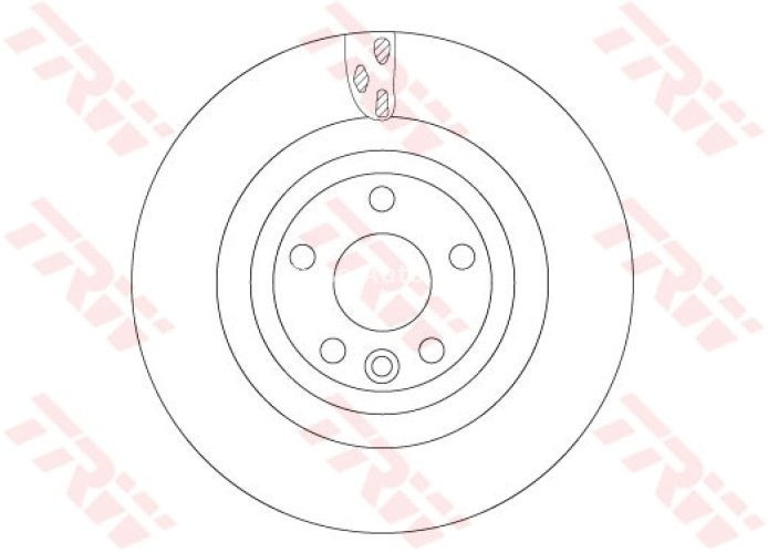 Disc frână TRW ,spate, pentru: JAGUAR F-PACE, I-PACE; LAND ROVER DISCOVERY SPORT, RANGE ROVER VELAR 1.5H-Electric 09.14-
