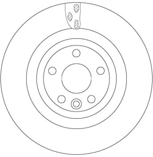 Disc frână TRW ,spate, pentru: JAGUAR F-PACE, I-PACE; LAND ROVER DISCOVERY SPORT, RANGE ROVER VELAR 1.5H-Electric 09.14-