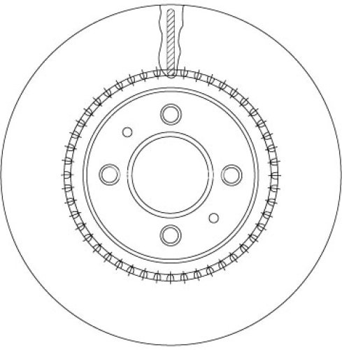 Disc frână TRW ,față, pentru: KIA RIO III, RIO IV, STONIC 1.0-1.4D 06.11-