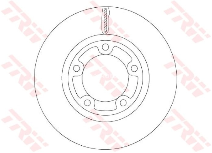 Disc frână TRW ,față, pentru: KIA BONGO, K2500, K2500 II, K2700 III 2.5D/2.7D 07.04-