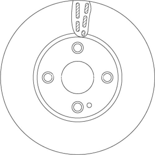 Disc frână TRW ,față, pentru: MAZDA 2, MX-5 IV, MX-5 RF TARGA 1.5/1.5D/1.5H 08.14-