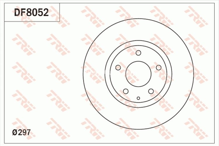 Disc frână TRW ,față, pentru: MAZDA 6, 6/KOMBI, CX-5, CX-9 2.0/2.2D/2.5 11.11-