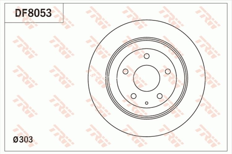 Disc frână TRW ,spate, pentru: MAZDA CX-30, CX-5, MX-30 1.8D-Electric 11.11-
