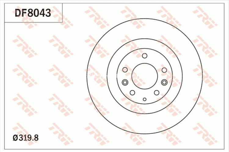 Disc frână TRW ,față, pentru: MAZDA CX-7, CX-9 2.0-3.7 08.06-