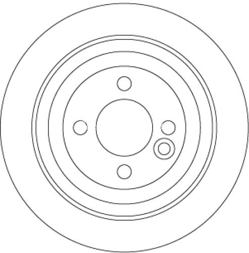 Disc frână TRW ,spate, pentru: MINI (R56), (R57), (R58), (R59), CLUBMAN (R55), CLUBVAN (R55) 1.4-2.0D 09.06-06.15
