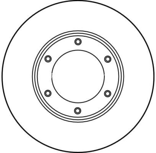 Disc frână TRW ,față, pentru: NISSAN PATROL GR IV, PATROL III/1, PATROL III/2 2.8-4.2D 11.79-02.98