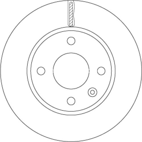 Disc frână TRW ,față, pentru: OPEL KARL 1.0 01.15-03.19