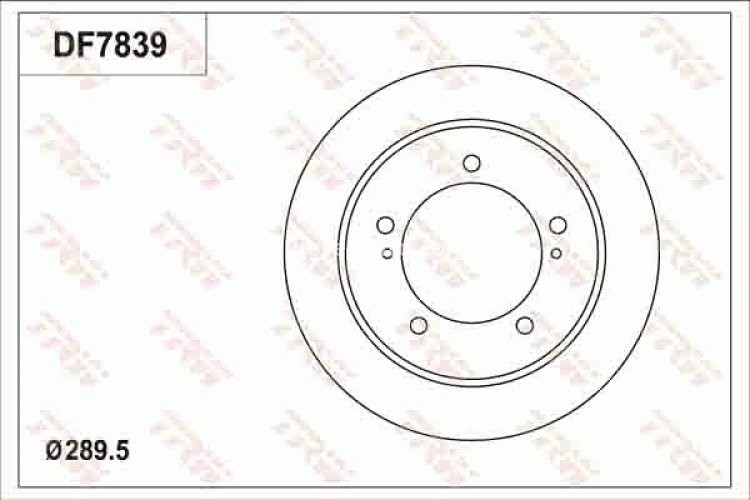 Disc frână TRW ,față / spate, pentru: SUZUKI JIMNY 1.3/1.5 09.98-