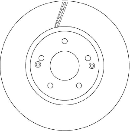 Disc frână TRW ,față, pentru: SSANGYONG ACTYON II, ACTYON SPORTS I, KORANDO 2.0-2.2D 11.10-