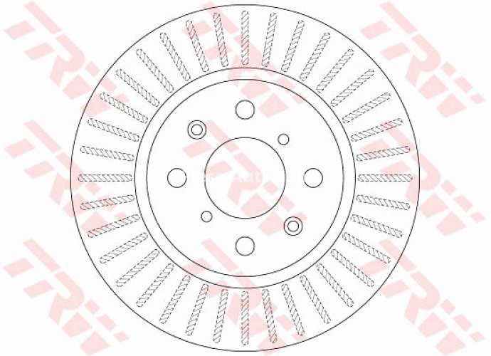 Disc frână TRW ,față, pentru: SUZUKI SWIFT III, SWIFT IV 1.2/1.3D/1.6 05.06-