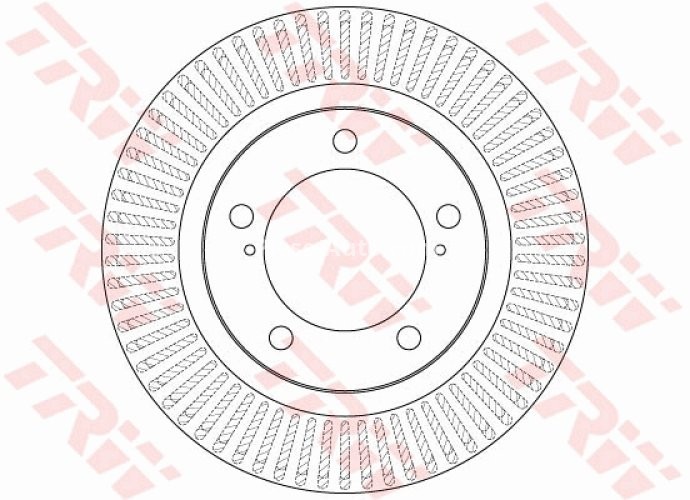 Disc frână TRW ,față, pentru: TOYOTA LAND CRUISER 200 4.5D-5.7 08.07-