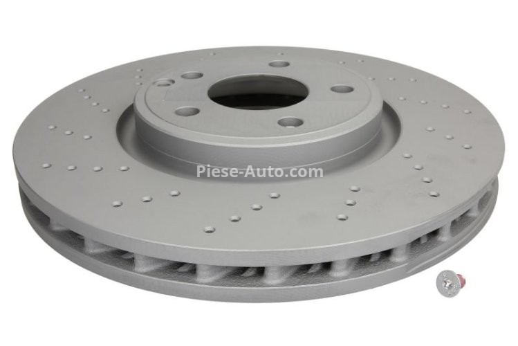 Disc frână ATE, față,  (modelat / puternic carbonatat) pentru: MERCEDES CLS (C218), CLS SHOOTING BRAKE (X218) 2.2D-3.5 01.11-12.17