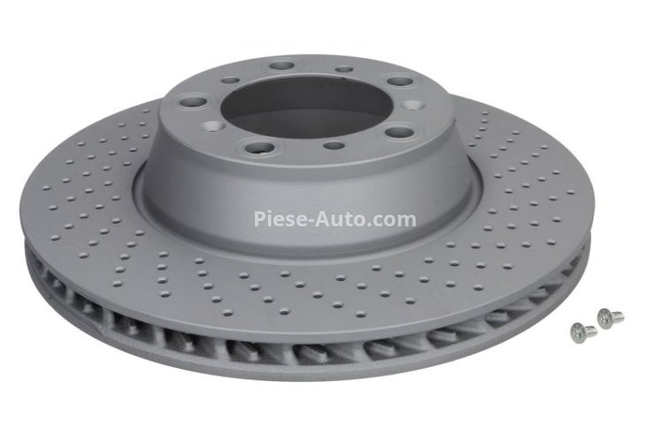 Disc frână ATE, spate, dreapta (modelat / puternic carbonatat) se potrivește: PORSCHE 911, 911 SPEEDSTER, 911 TARGA 3.0-3.8 03.99-12.19