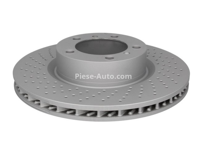 Disc frână ATE, față, stânga (modelat / puternic carbonatat) se potrivește: PORSCHE 718 BOXSTER, 718 CAYMAN, 911, 911 TARGA, BOXSTER, CAYMAN 2.0-3.6 06.08-