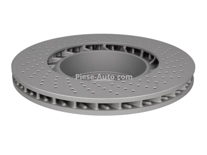 Disc frână ATE, față, stânga (modelat / puternic carbonatat) se potrivește: PORSCHE 718 BOXSTER, 718 CAYMAN, 911, 911 TARGA, BOXSTER, CAYMAN 2.0-3.6 06.08-