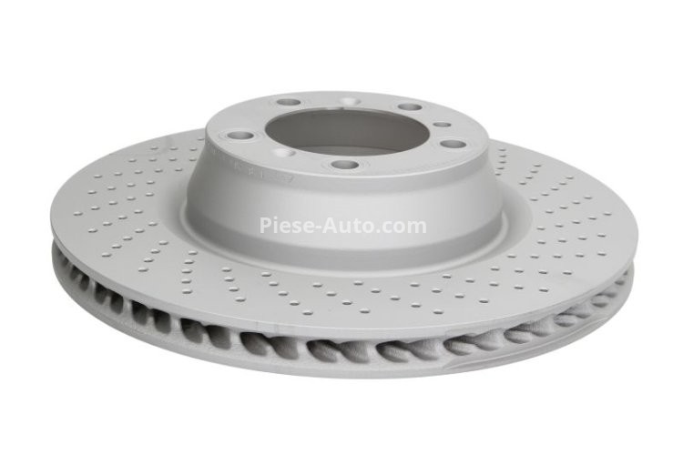 Disc frână ATE, spate, dreapta (modelat / puternic carbonatat) se potrivește: PORSCHE 911 3.6/3.8 03.06-12.12