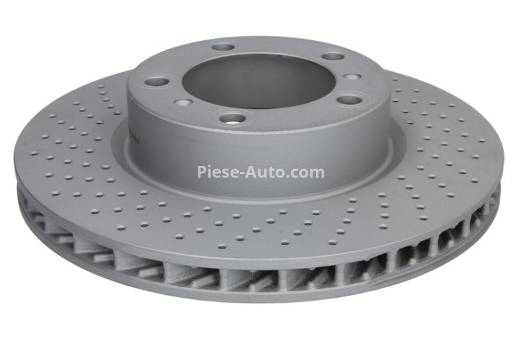 Disc frână ATE, față, stânga (modelat / puternic carbonatat) se potrivește: PORSCHE BOXSTER, CAYMAN 2.7/3.4 04.12-