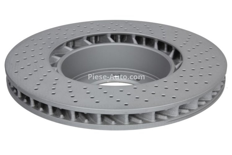 Disc frână ATE, față, stânga (modelat / puternic carbonatat) se potrivește: PORSCHE BOXSTER, CAYMAN 2.7/3.4 04.12-