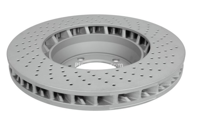 Disc frână ATE, față, stânga (modelat / puternic carbonatat) se potrivește: PORSCHE 718 BOXSTER, 718 CAYMAN, 911, 911 SPEEDSTER, 911 TARGA 2.5-3.8 06.00-
