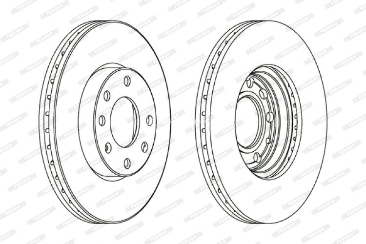 Set discuri frână FERODO (2 buc.) față, se potrivește: CHEVROLET ASTRA, CORSA; OPEL ASTRA G, ASTRA G CLASSIC, ASTRA G/KOMBI, ZAFIRA A 1.2-2.0D 08.94-12.11