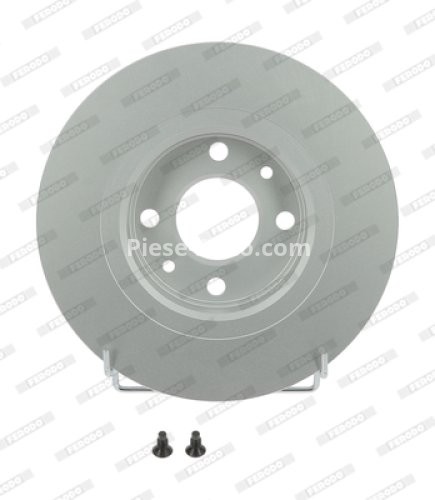 Set discuri frână FERODO (2 buc.) față, se potrivește: DACIA LOGAN, LOGAN EXPRESS, LOGAN II, LOGAN MCV, SANDERO, SANDERO II; RENAULT LOGAN I, SANDERO/STEPWAY I 1.0-1.6LPG 05.96-