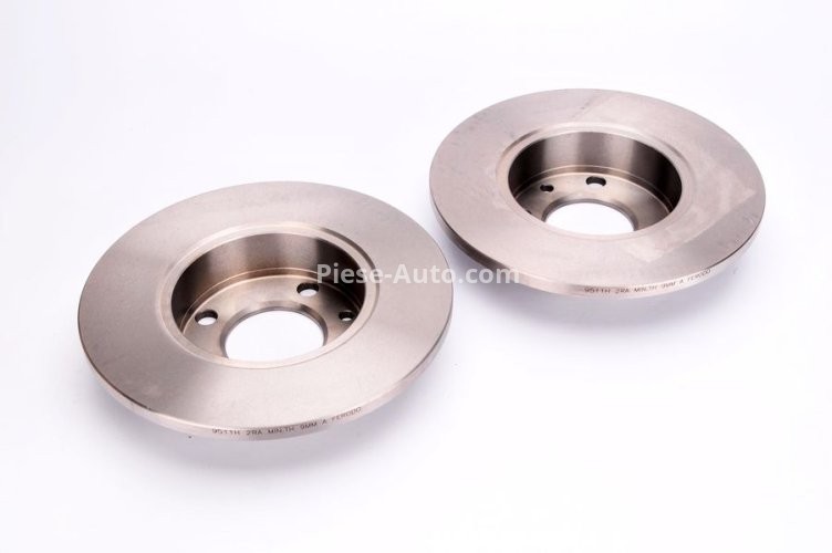 Set discuri frână FERODO (2 buc.) față / spate, se potrivește: FIAT 124, 124 SPIDER, 125, 127, 131, 132, 147, 900 T/E, 900 T/E PULMINO, ARGENTA, CAMPAGNOLA 0.65-2.5D 01.66-06.06